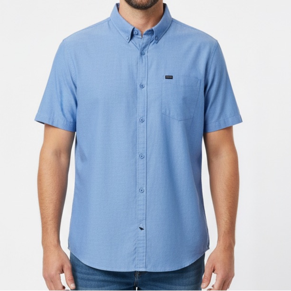 Mens Buffalo David Bitton s/s Chambray Shirt XXL